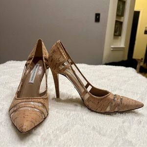 DVF Diane Von Furstenberg Cork Heels 7